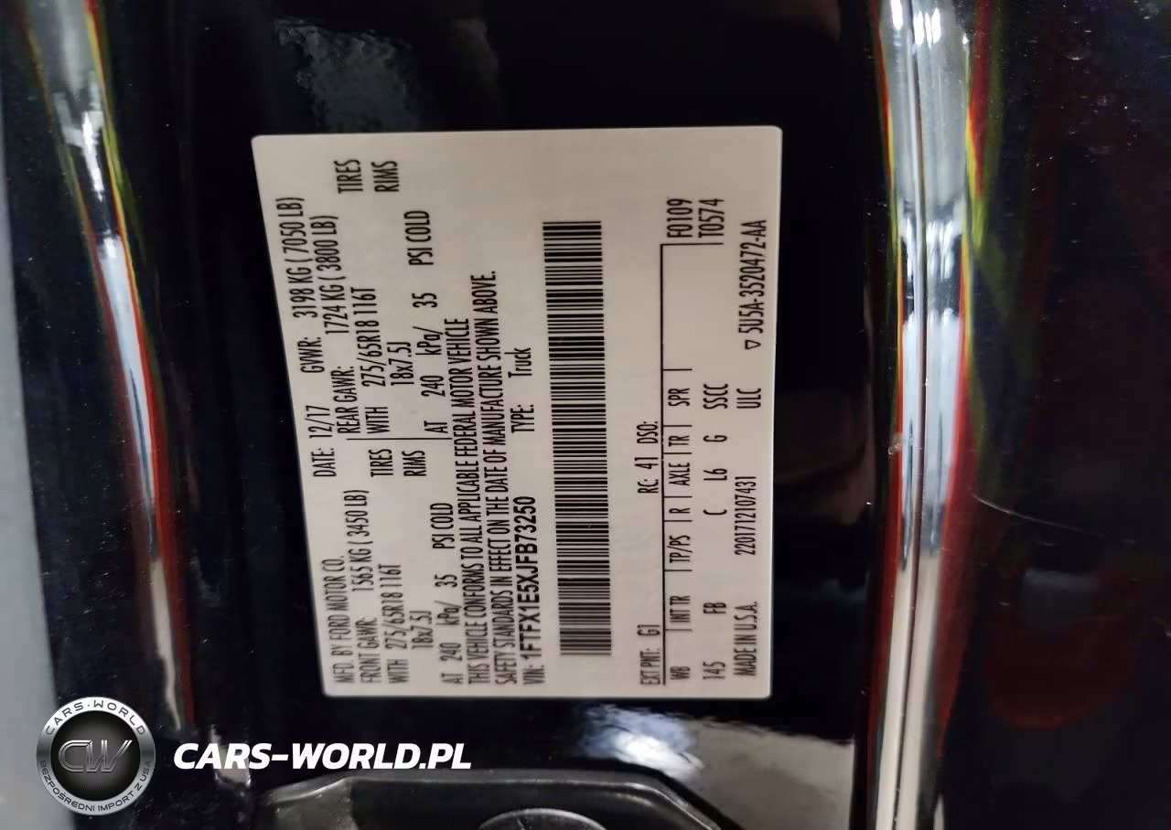 2018 Ford F150 Super Cab VIN:1FTFX1E5XJFB73250 - 12