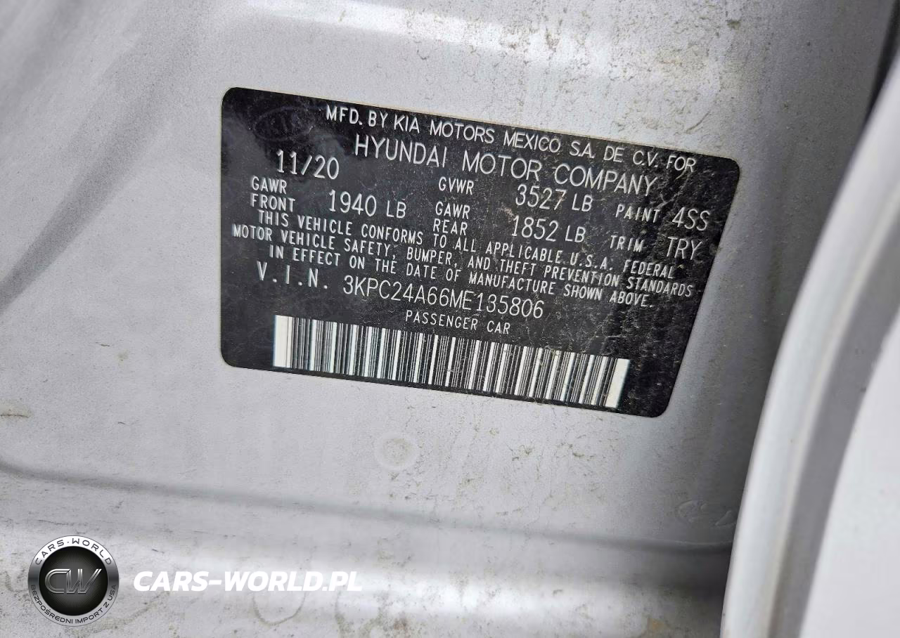 2021 Hyundai Accent Se VIN:3KPC24A66ME135806 - 12