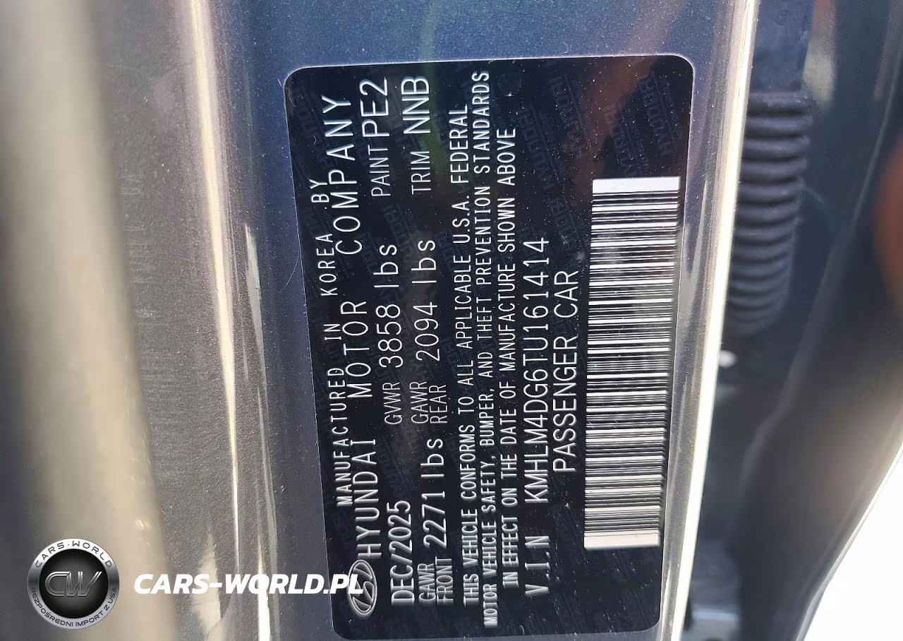 2026 Hyundai Elantra Sel Sport VIN:KMHLM4DG6TU161414 - 12