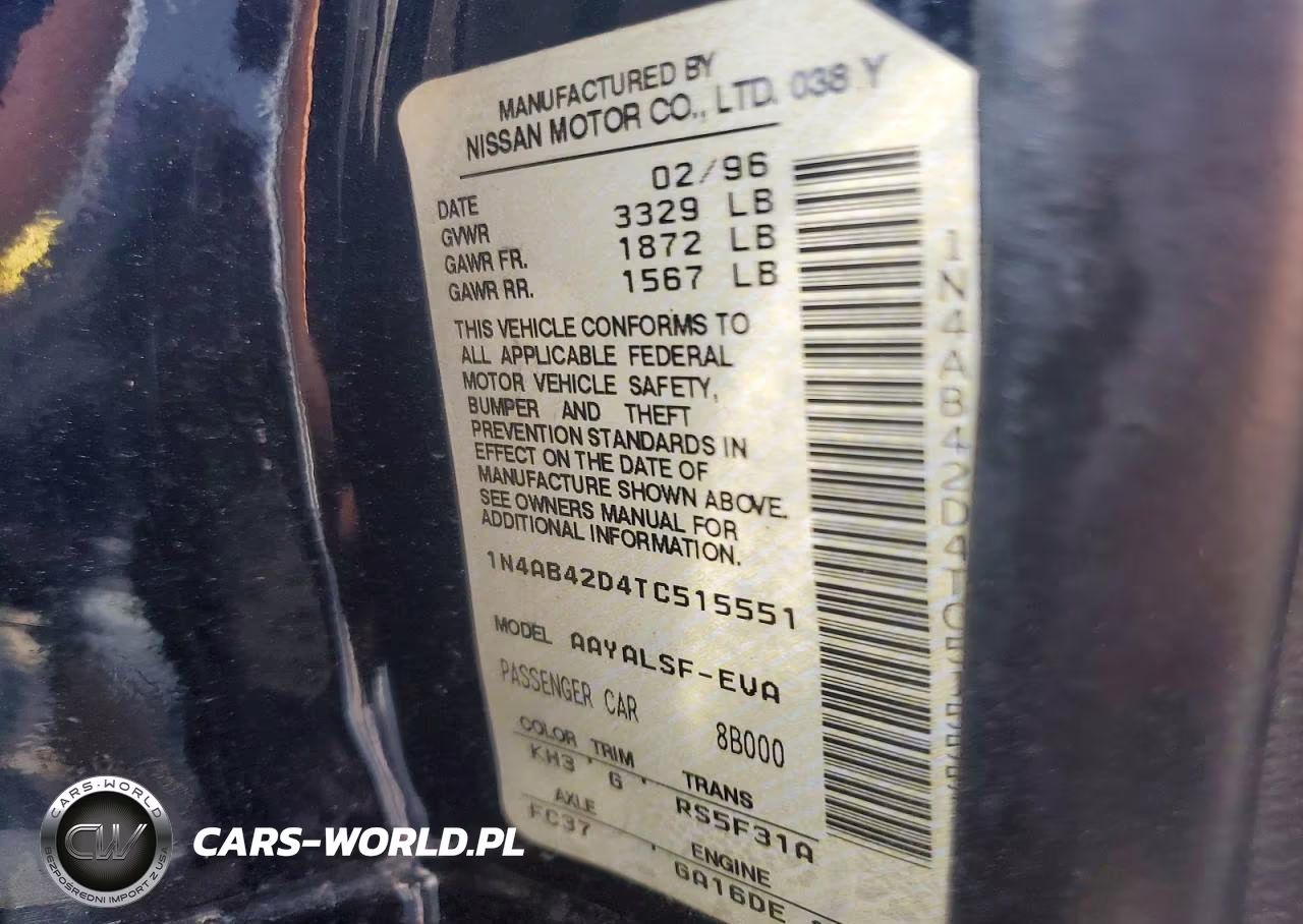 1996 Nissan 200Sx VIN:1N4AB42D4TC515551 - 12