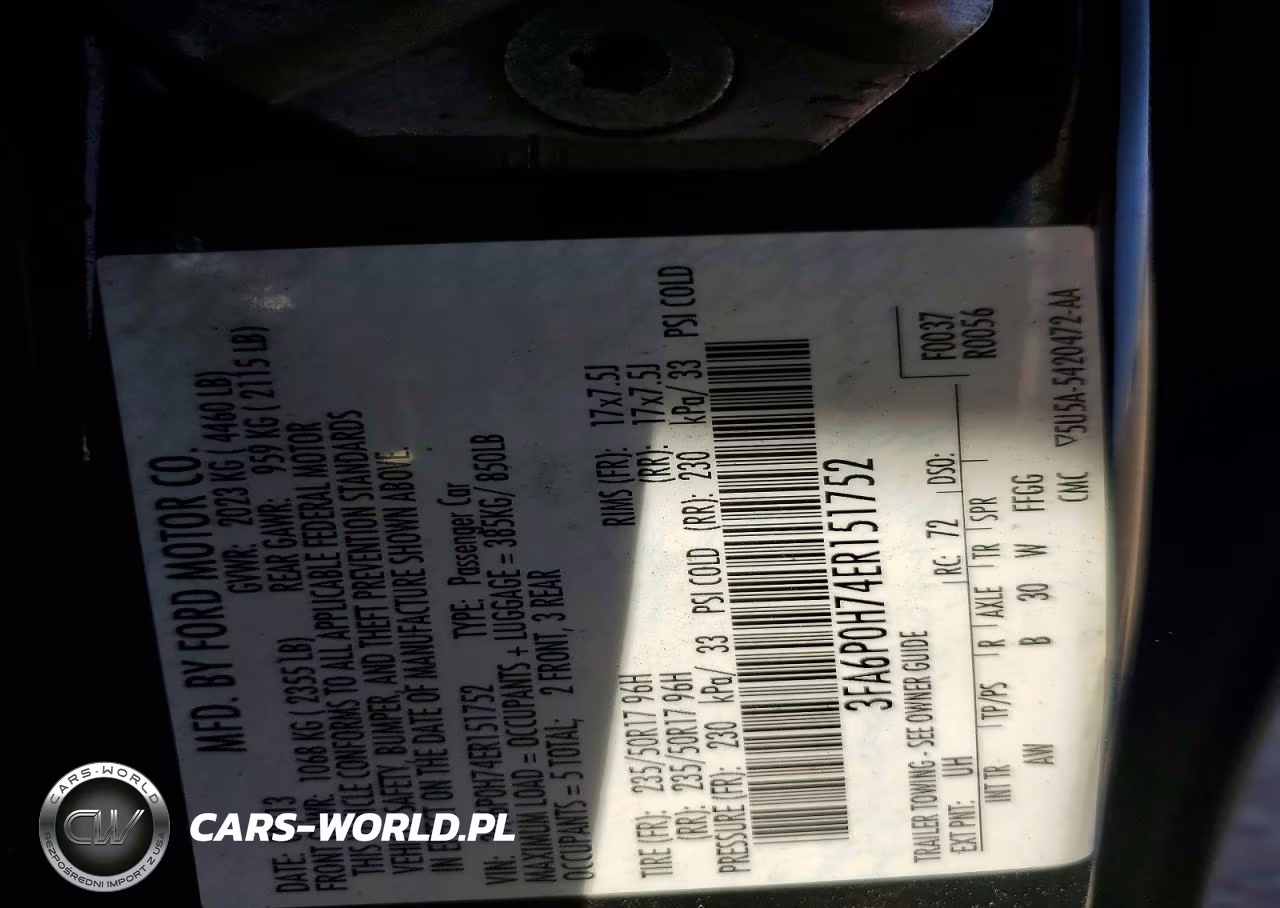 2010 Ford Fusion Se VIN:3FA6P0H74ER151752 - 12