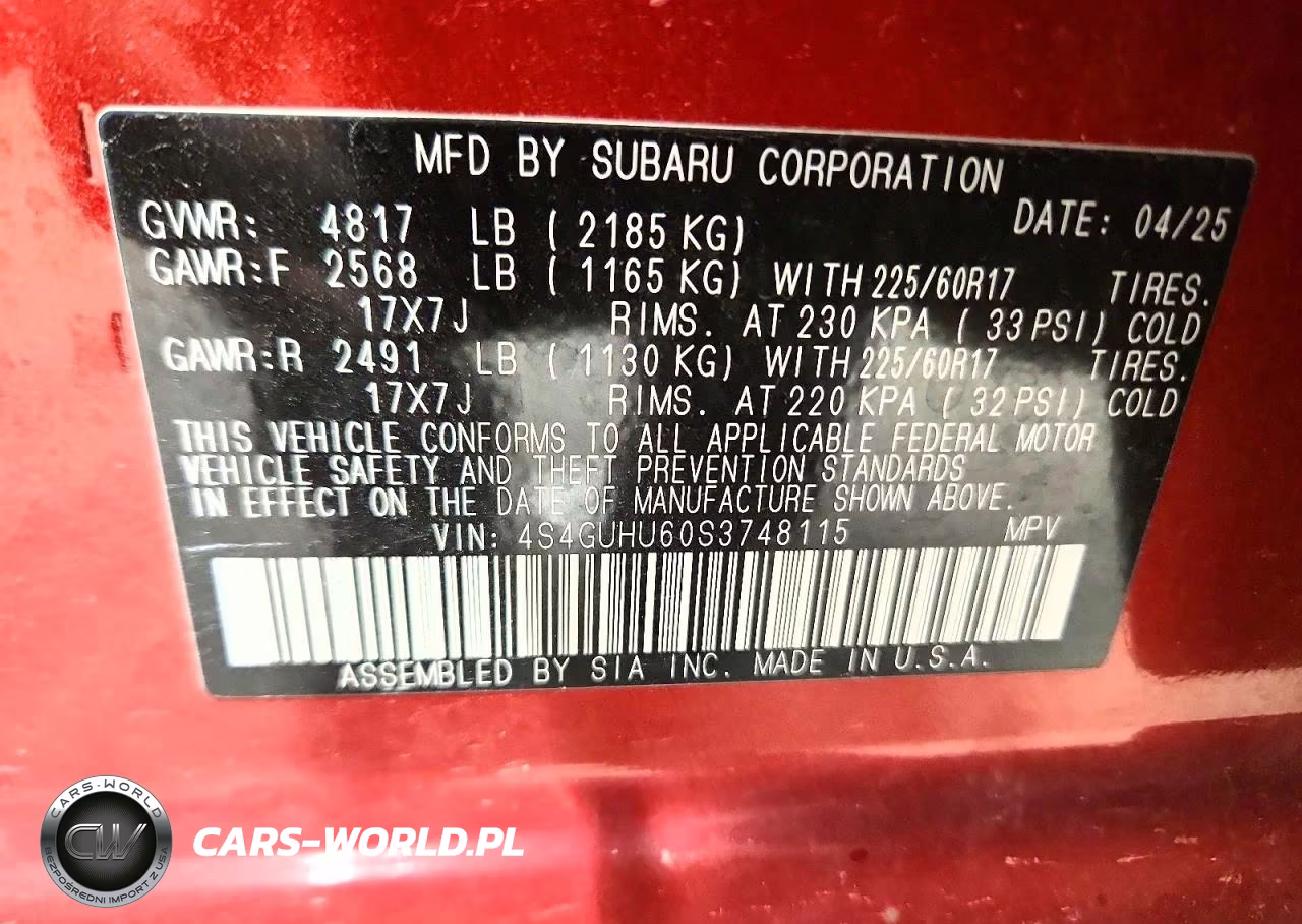 2025 Subaru Crosstrek Wilderness VIN:4S4GUHU60S3748115 - 14