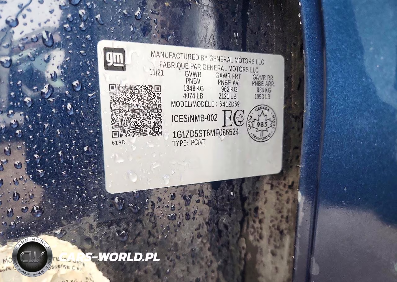 2021 Chevrolet Malibu Lt VIN:1G1ZD5ST6MF086524 - 12