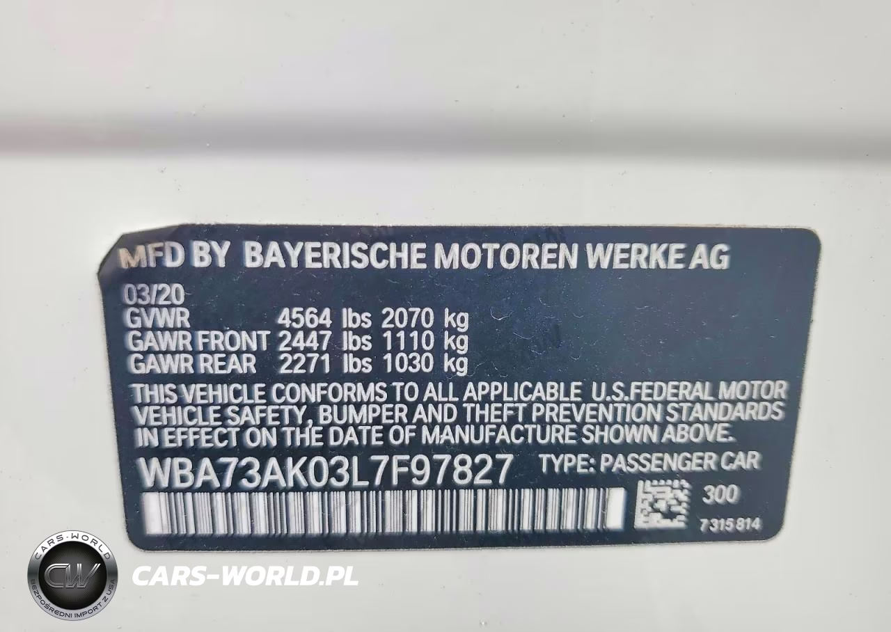 2020 BMW 228Xi VIN:WBA73AK03L7F97827 - 13
