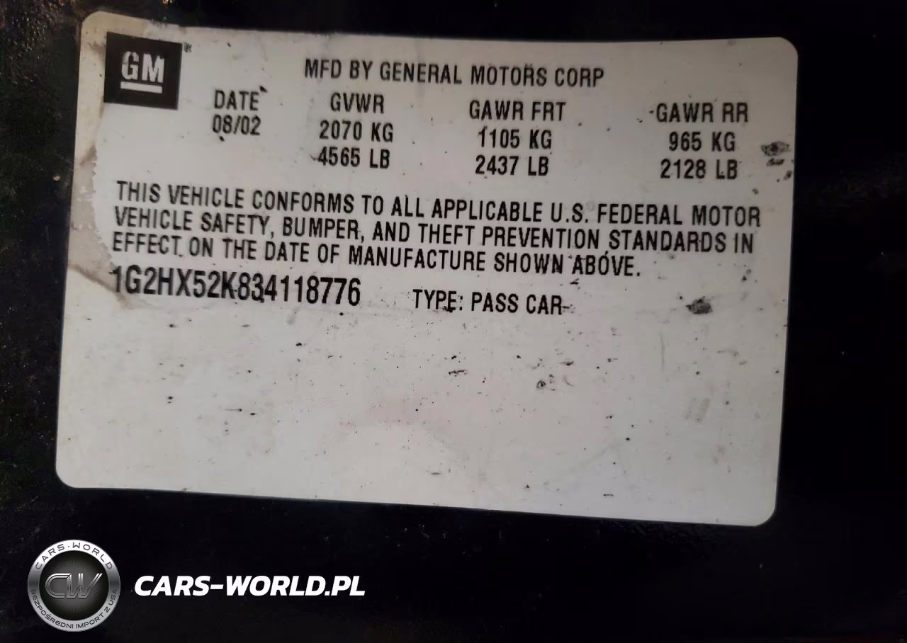 2003 Pont Bonneville VIN:1G2HX52K834118776 - 12
