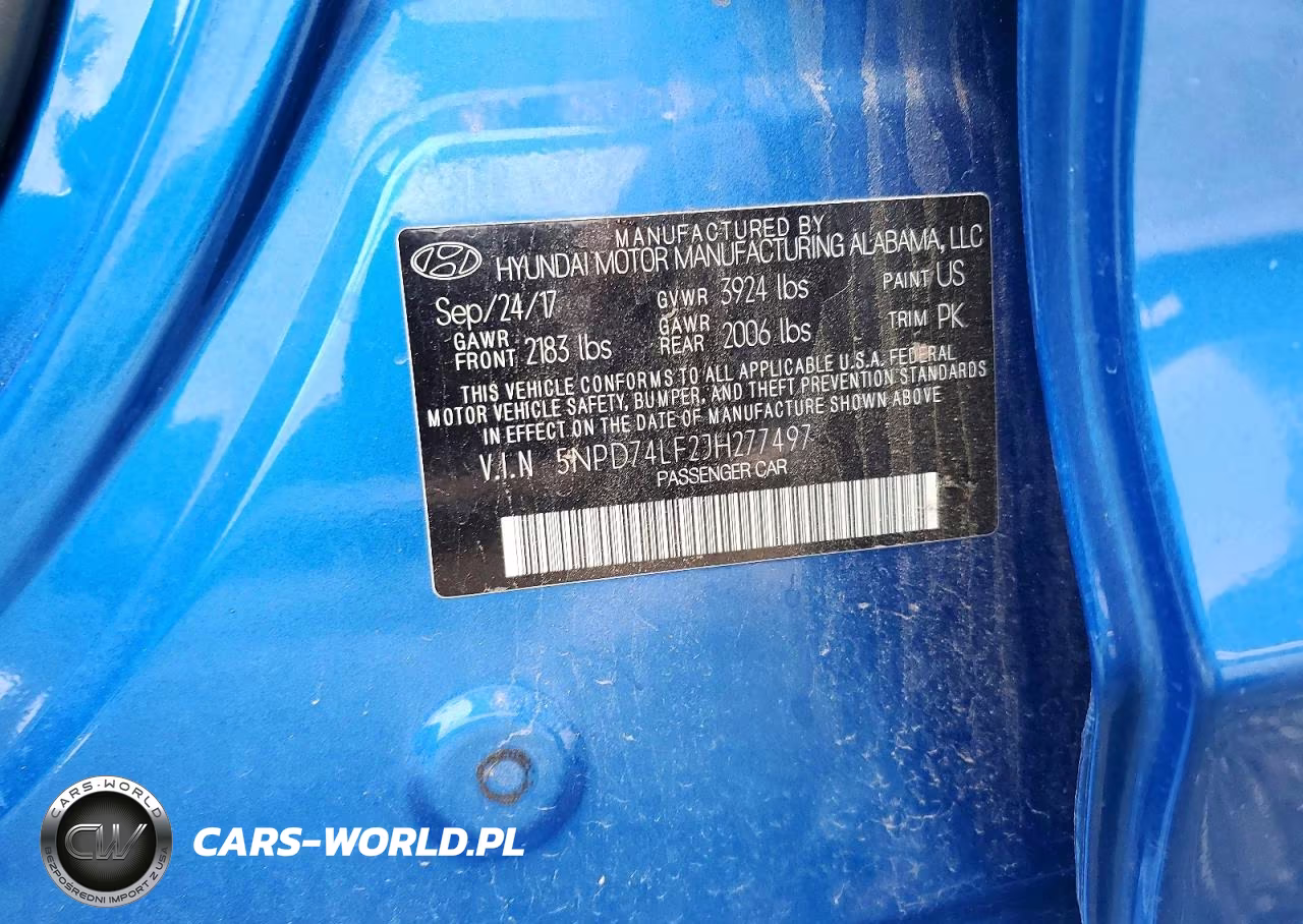 2018 Hyun Elantra Se VIN:5NPD74LF2JH277497 - 14