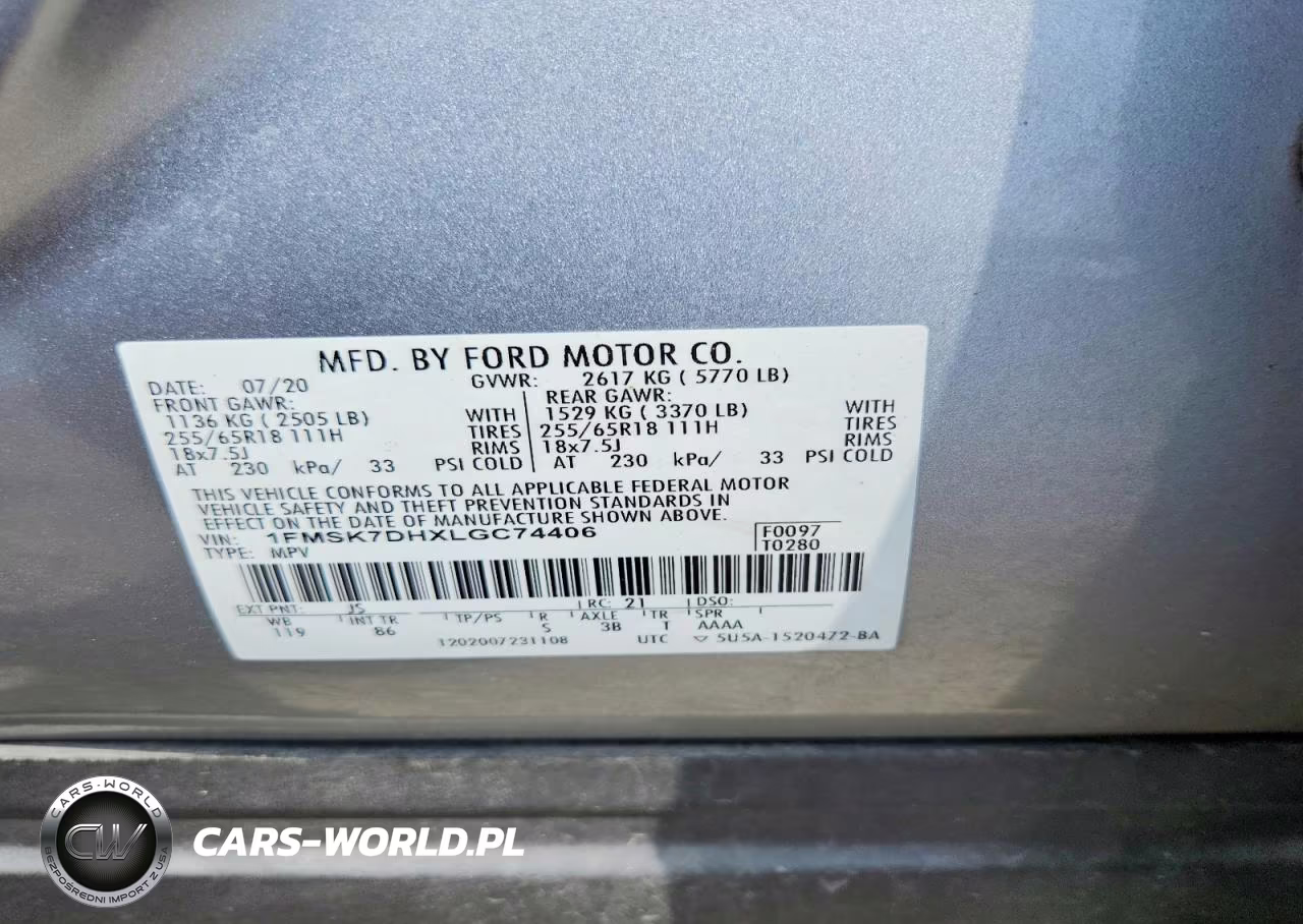 2020 Ford Explorer X VIN:1FMSK7DHXLGC74406 - 13