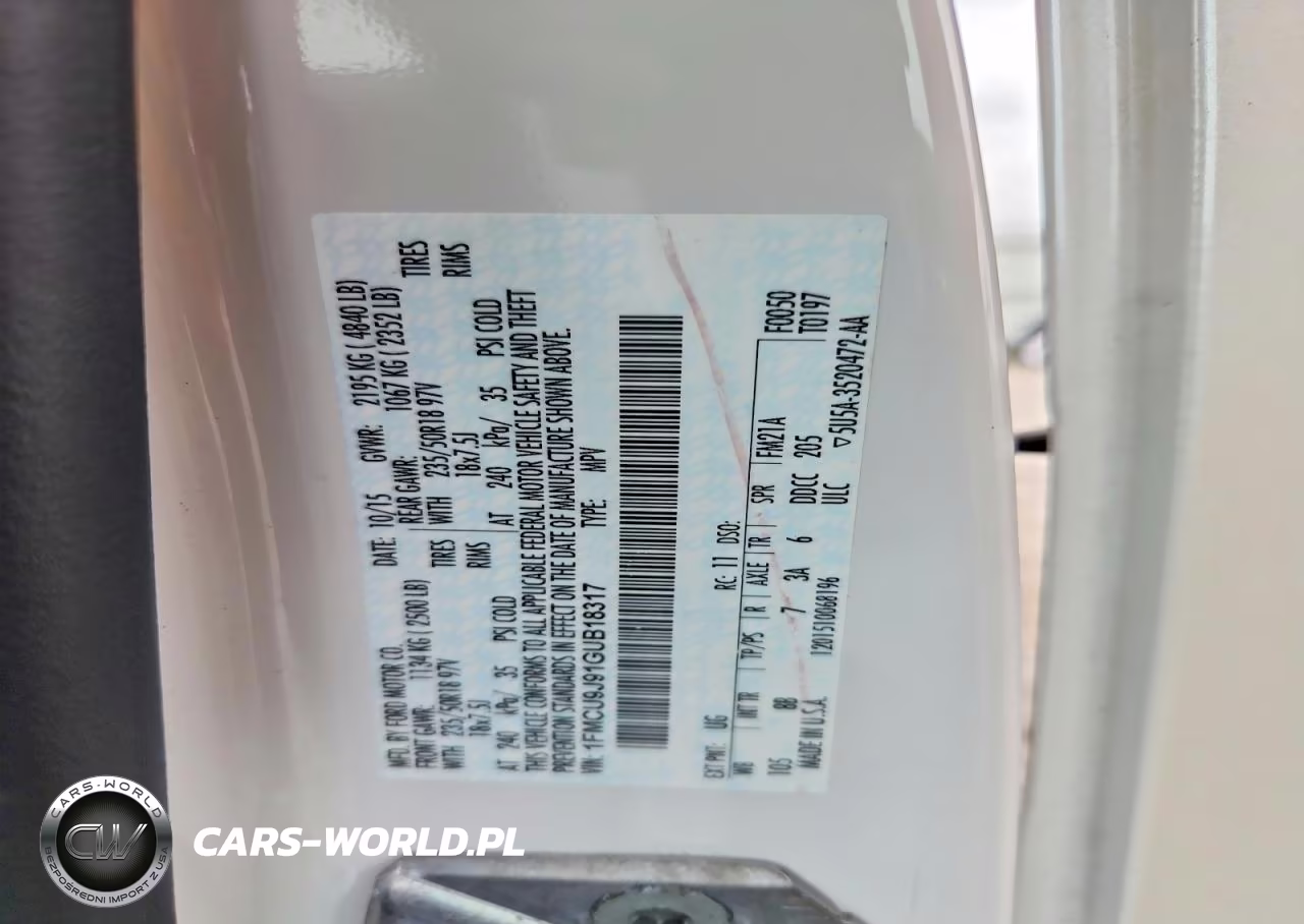 2016 Ford Escape Titanium VIN:1FMCU9J91GUB18317 - 13