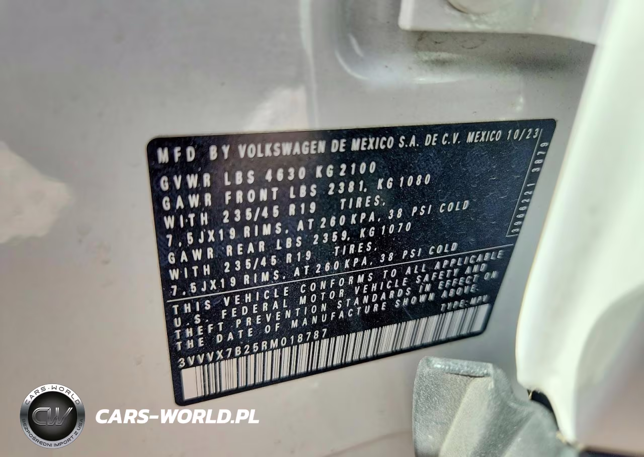 2024 Volkswagen Taos Se VIN:3VVVX7B25RM018787 - 14