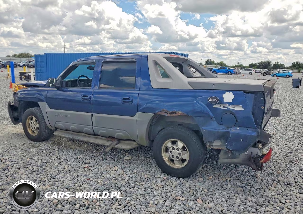 2002 Chevrolet Avalanche K1500 VIN:3GNEK13T62G307805 - 2