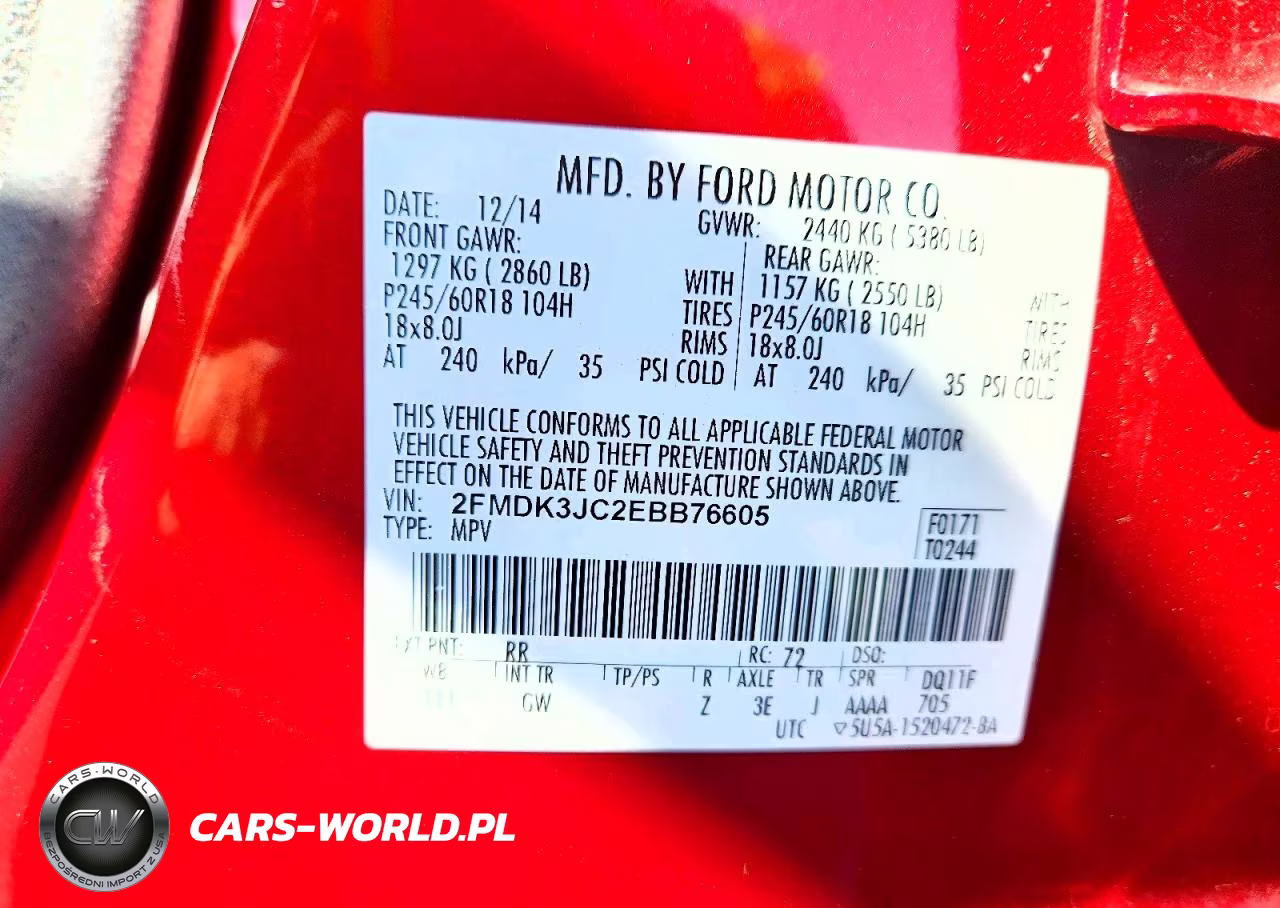 2014 Ford Edge Sel VIN:2FMDK3JC2EBB76605 - 12