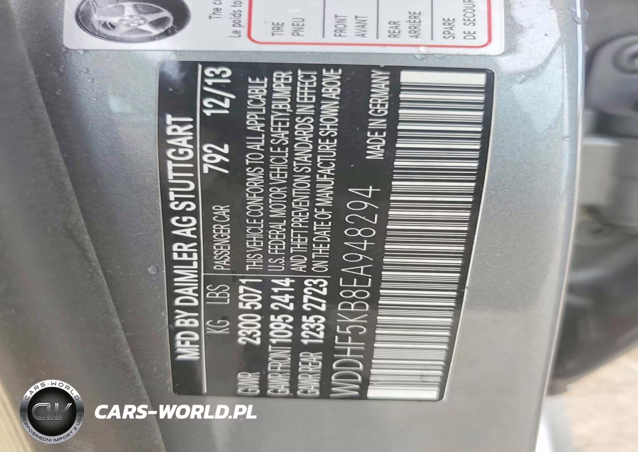2014 Mercedes-Benz E 350 VIN:WDDHF5KB8EA948294 - 12