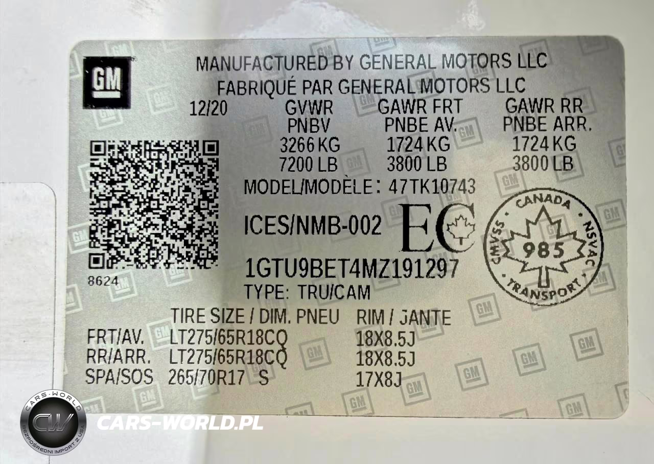 2021 GMC SIERRA K15 VIN:1GTU9BET4MZ191297 - 15