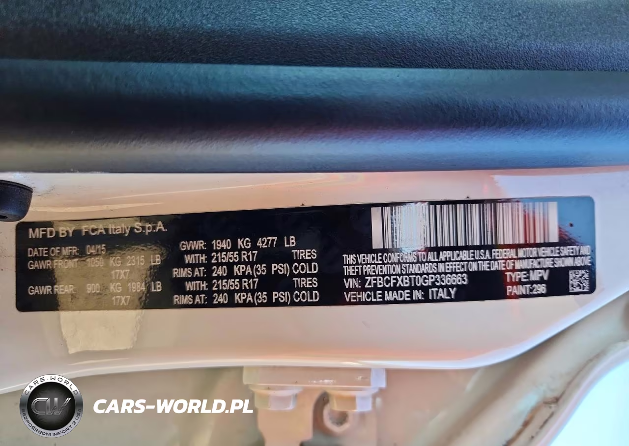 2016 Fiat 500X Easy VIN:ZFBCFXBT0GP336663 - 13