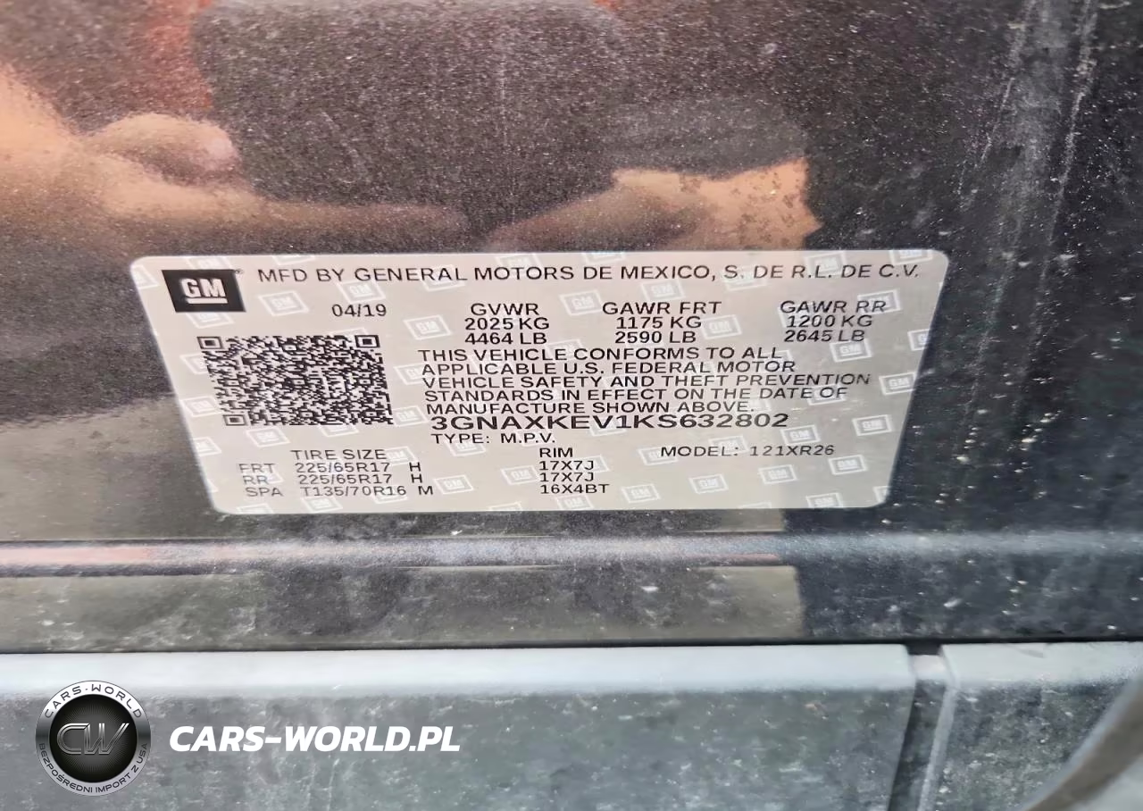 2019 Chevrolet Equinox Lt VIN:3GNAXKEV1KS632802 - 14