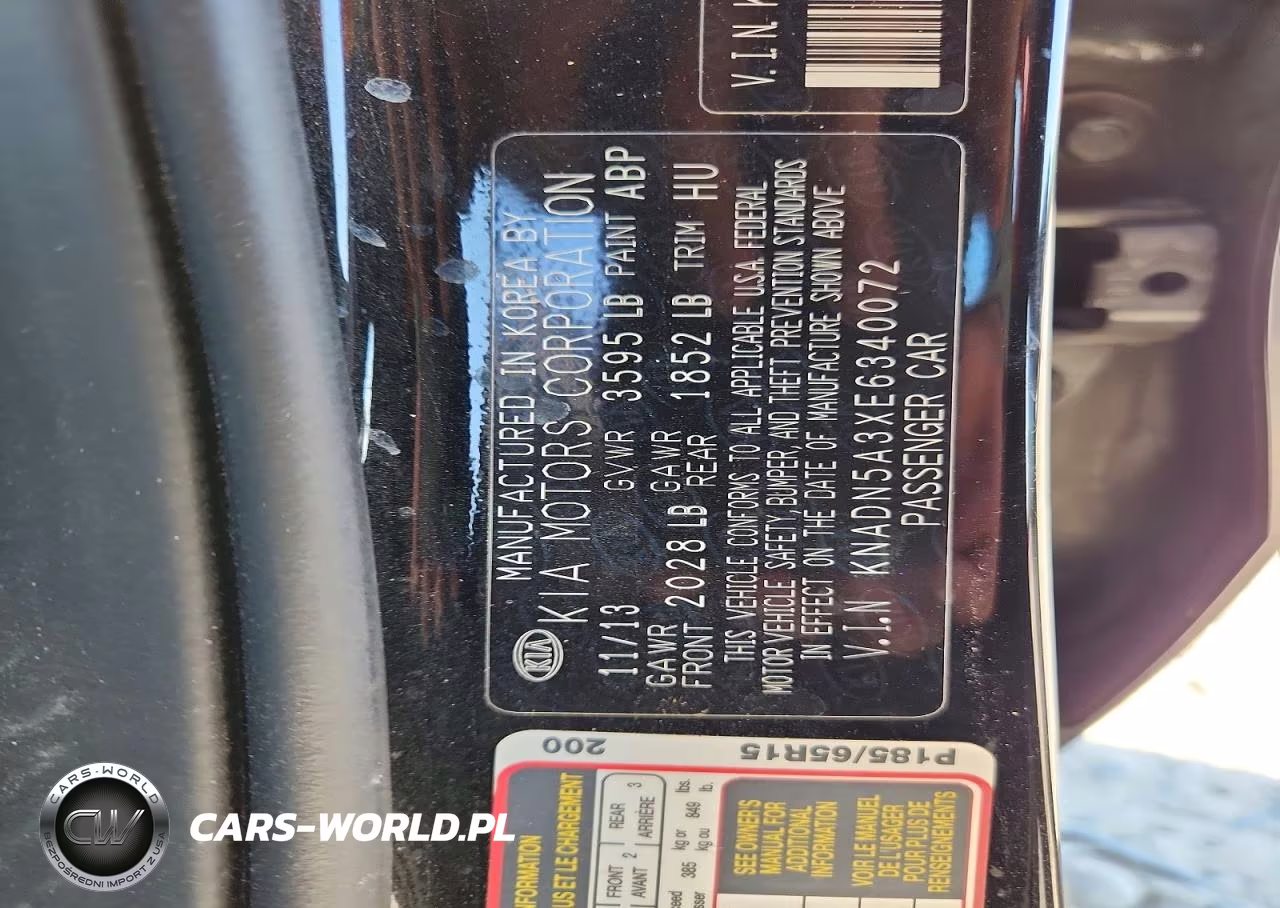 2014 Kia Rio Ex VIN:KNADN5A3XE6340072 - 12