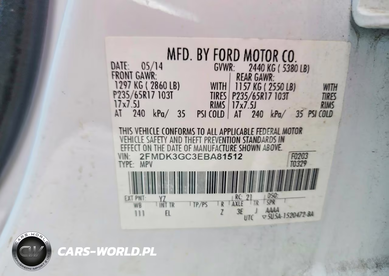 2014 Ford Edge Se VIN:2FMDK3GC3EBA81512 - 13