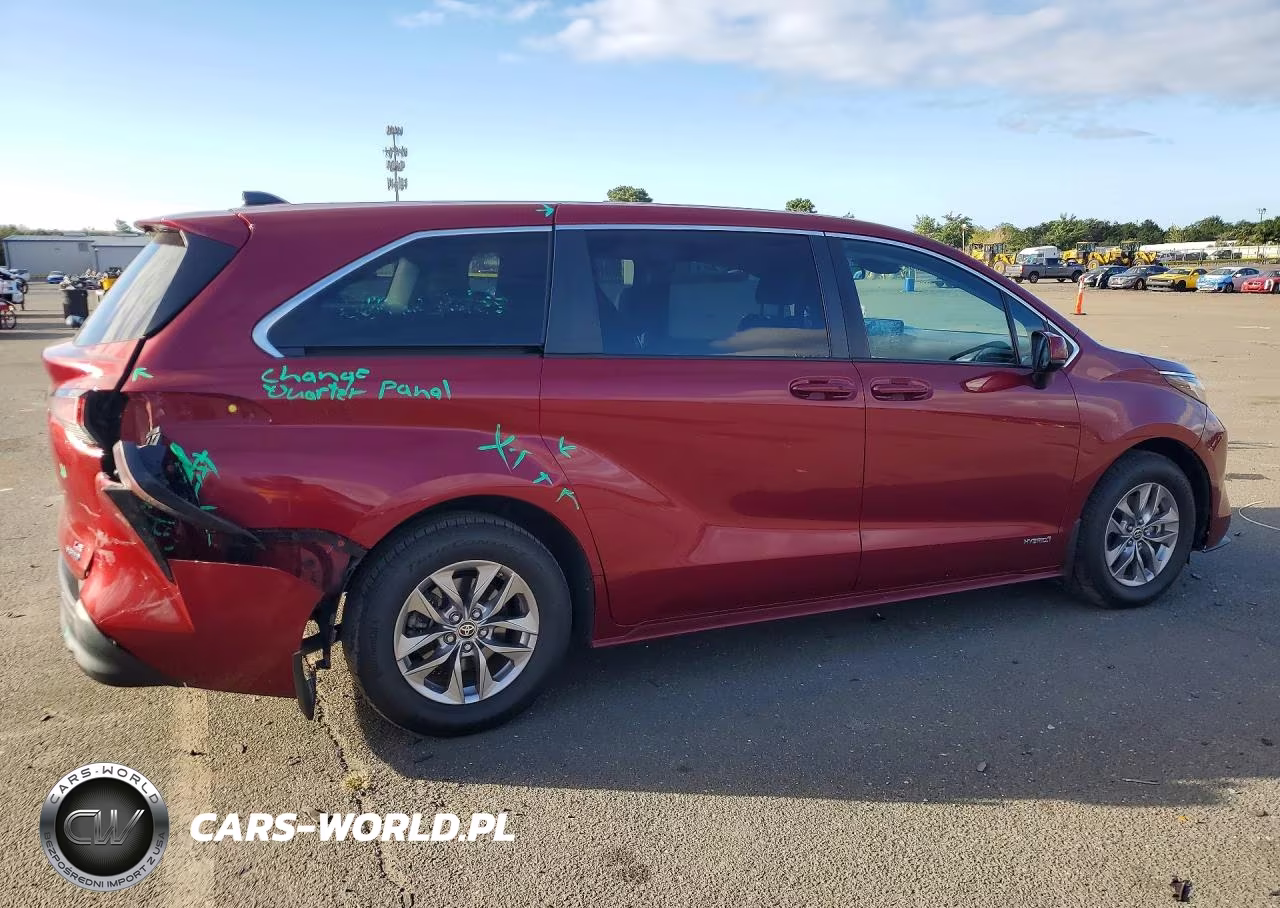 2021 Toyt Sienna Le VIN:5TDKRKEC2MS018693 - 3