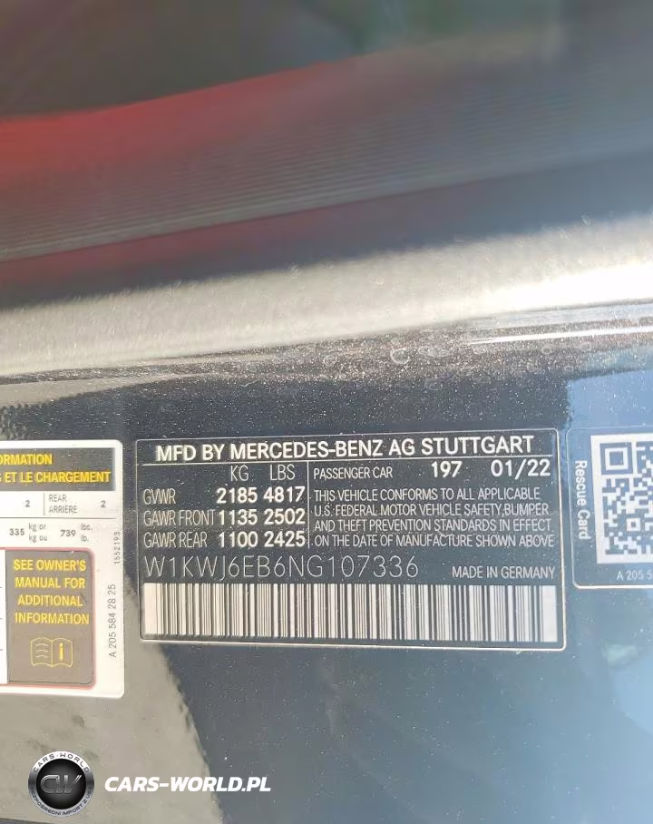 2022 Merz C 43 Amg VIN:W1KWJ6EB6NG107336 - 13