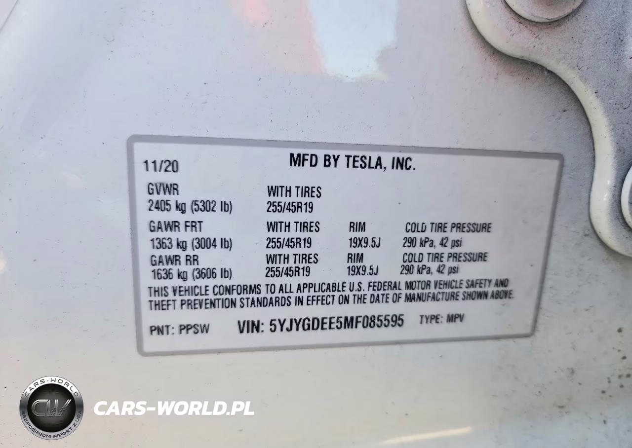2021 Tesla Model Y VIN:5YJYGDEE5MF085595 - 12