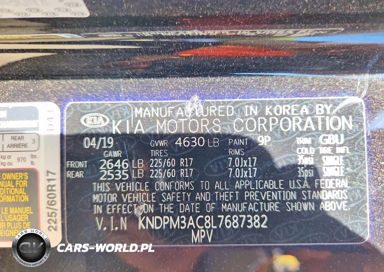2020 Kia Sportage Lx VIN:KNDPM3AC8L7687382 - 14