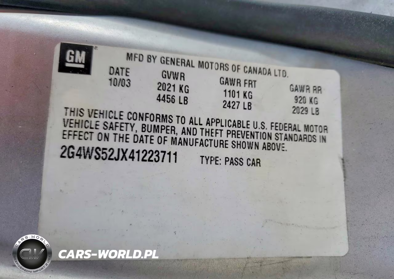 2004 Buick Century Custom VIN:2G4WS52JX41223711 - 12