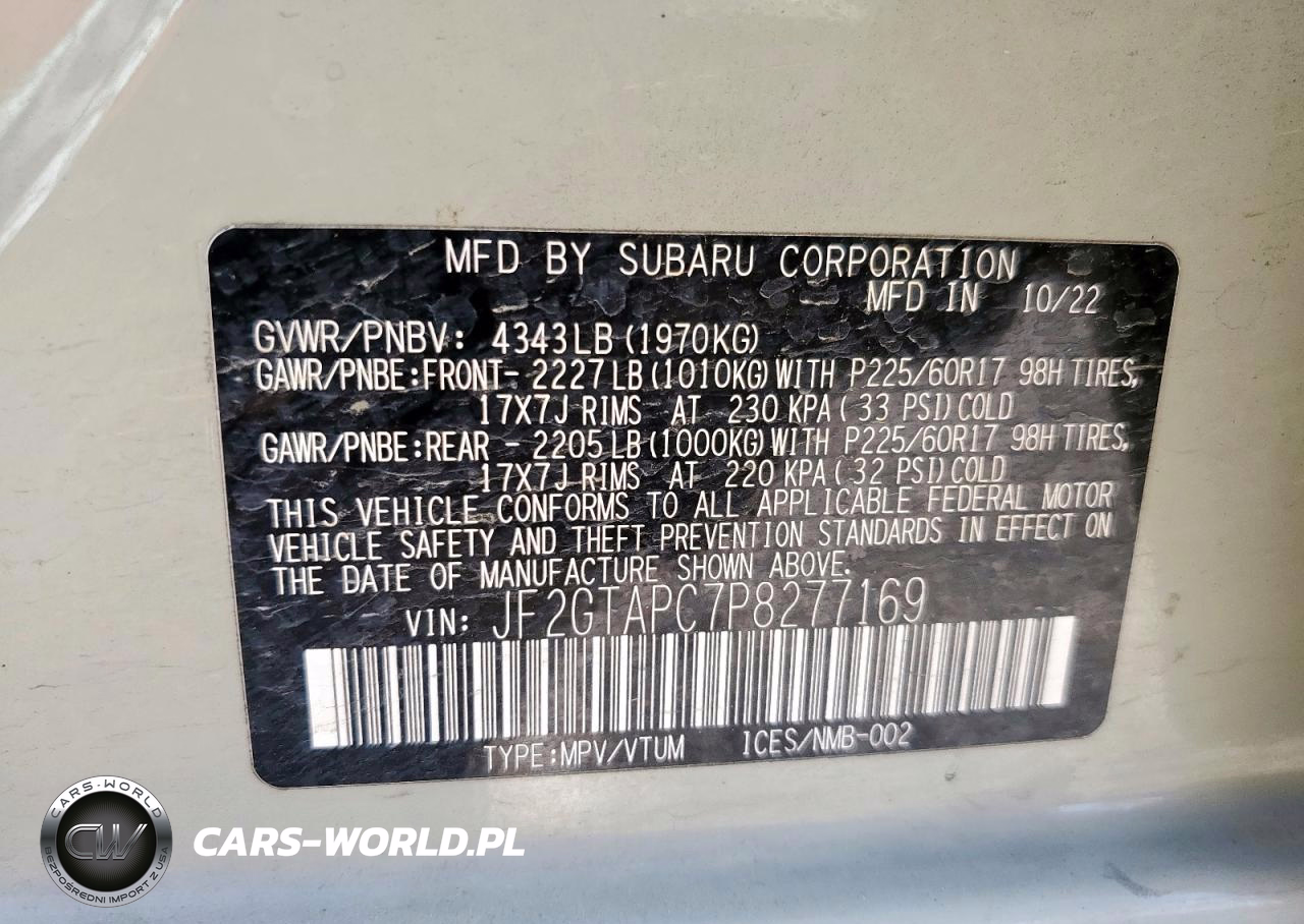 2023 Subaru Crosstrek Premium VIN:JF2GTAPC7P8277169 - 13