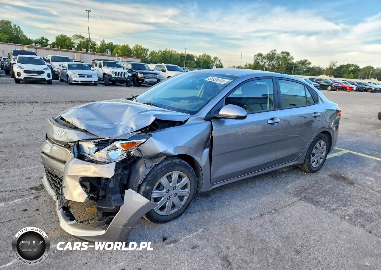 2022 Kia Rio S VIN:3KPA24AD2NE435754 - 1