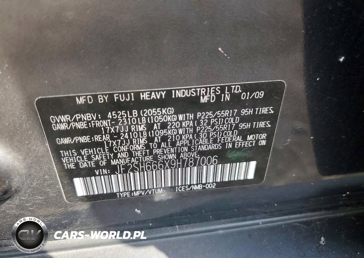 2009 Subaru Forester 2.5Xt Limited VIN:JF2SH666X9H787006 - 13
