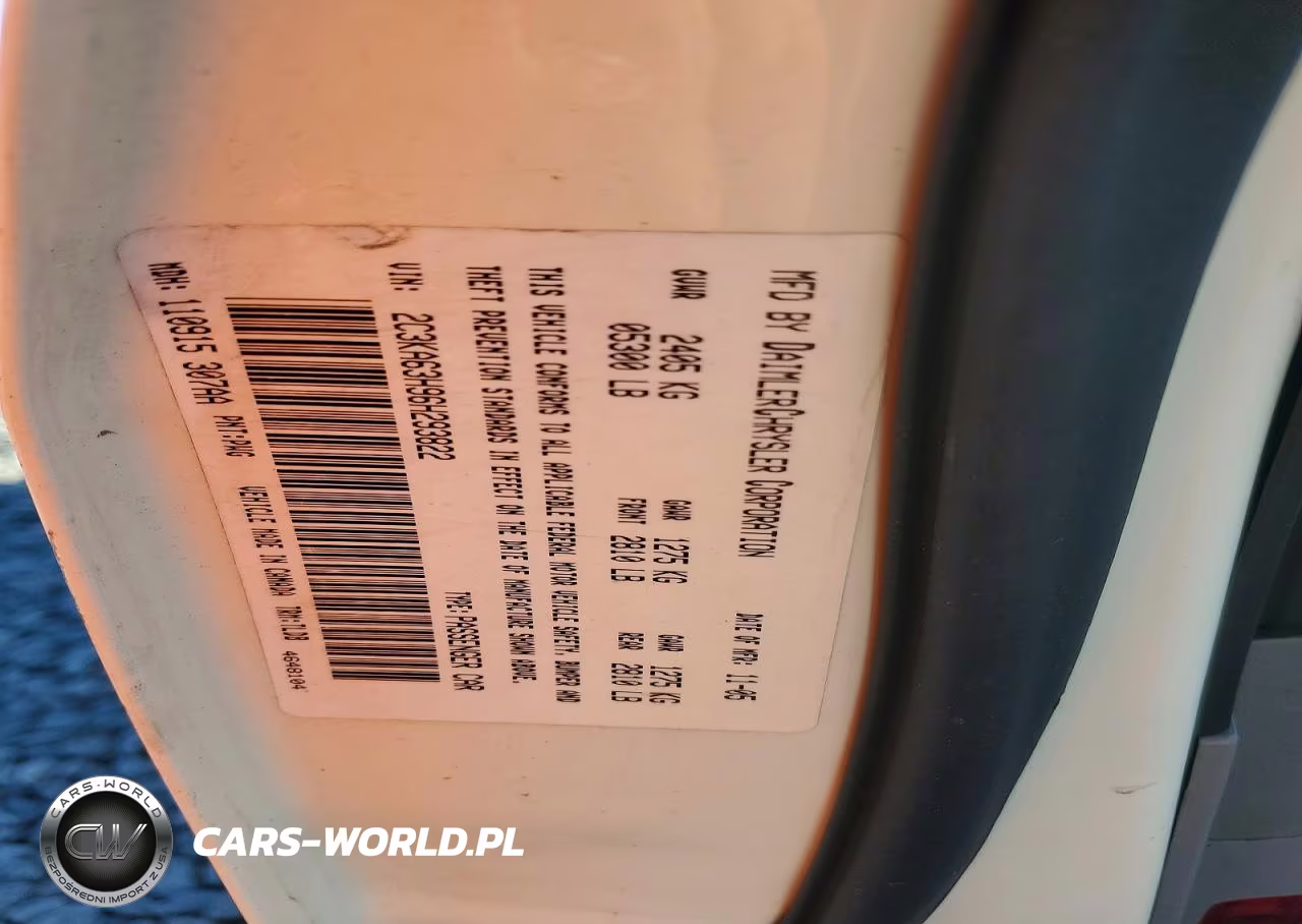 2006 Chrysler 300C VIN:2C3KA63H96H293822 - 12