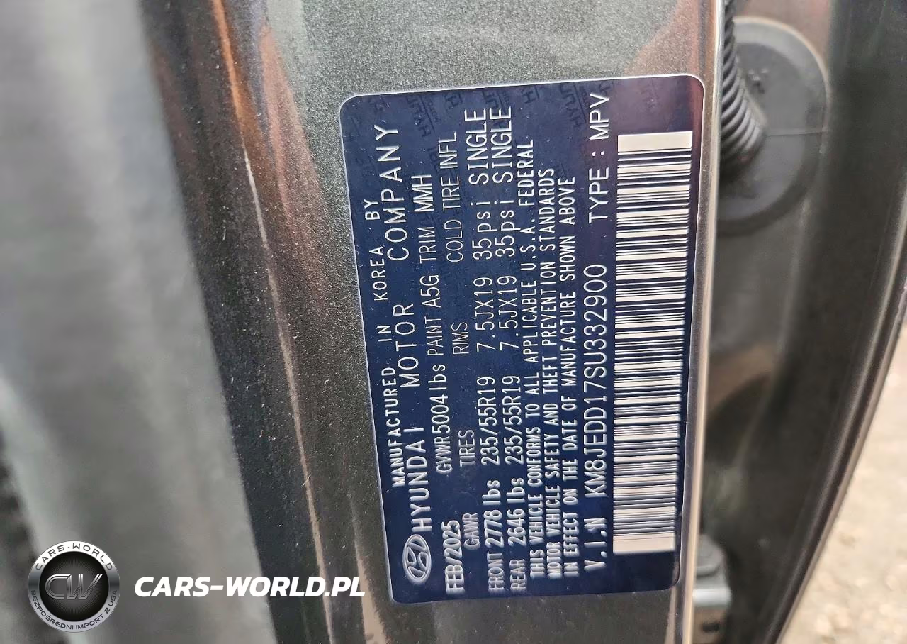2025 Hyundai Tucson Limited VIN:KM8JEDD17SU332900 - 12