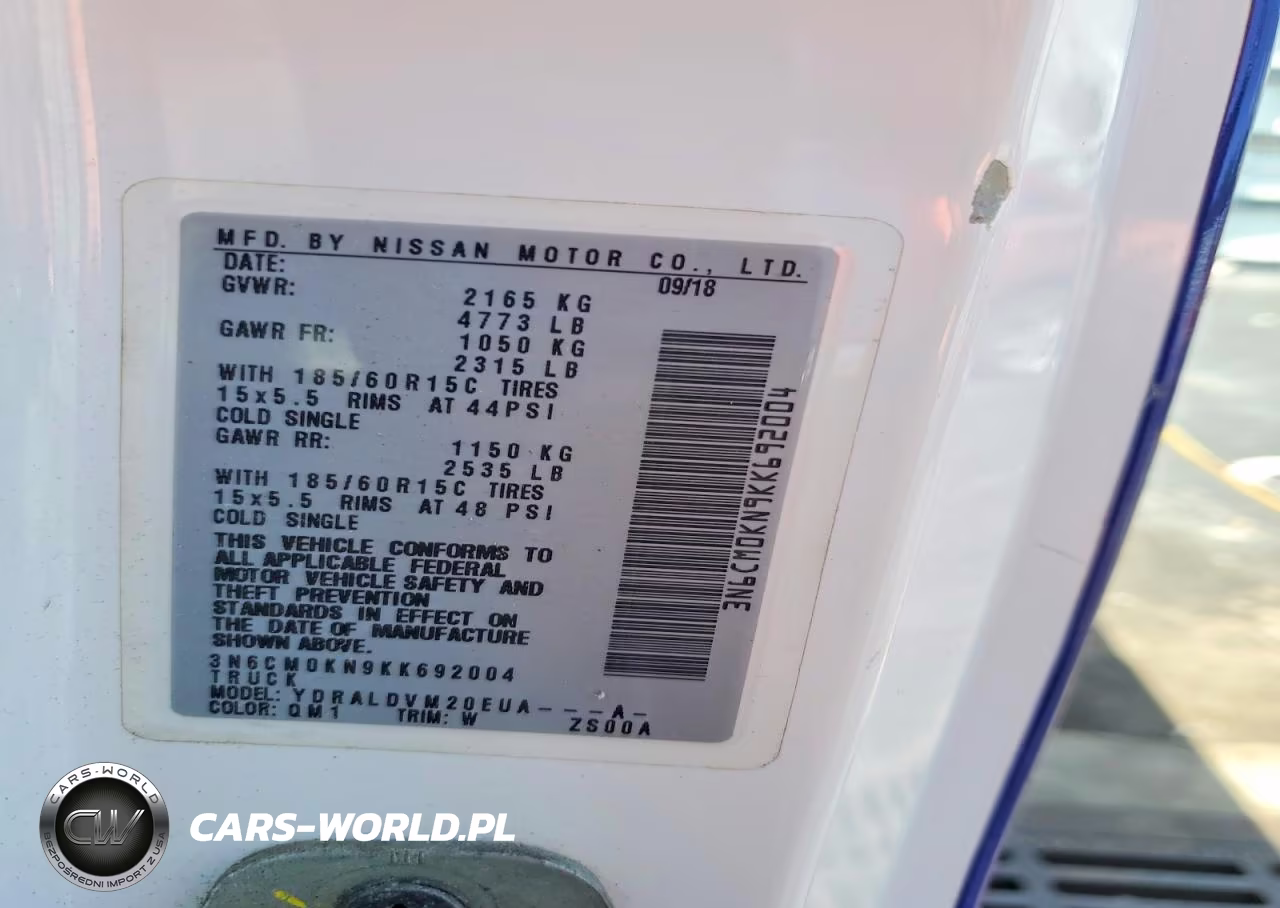 2019 Nissan Nv200 Delivery Van VIN:3N6CM0KN9KK692004 - 12