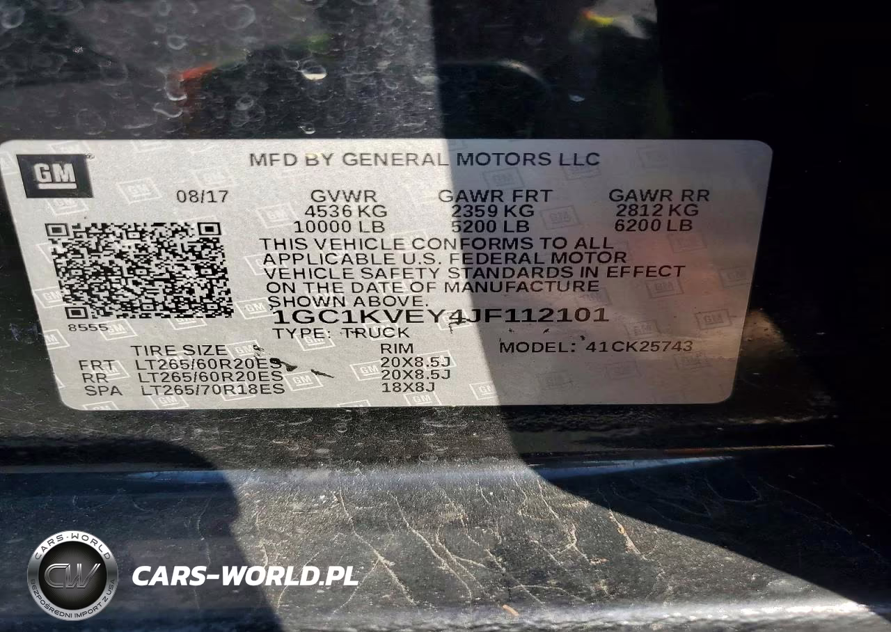 2018 Chevrolet Silverado K2500 Heavy Duty Lt VIN:1GC1KVEY4JF112101 - 12