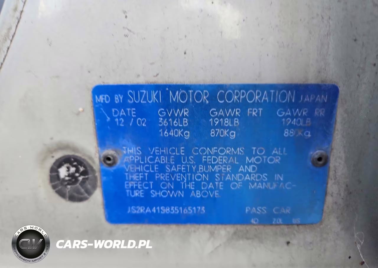 2003 Suzuki Aerio S VIN:JS2RA41S835165173 - 13