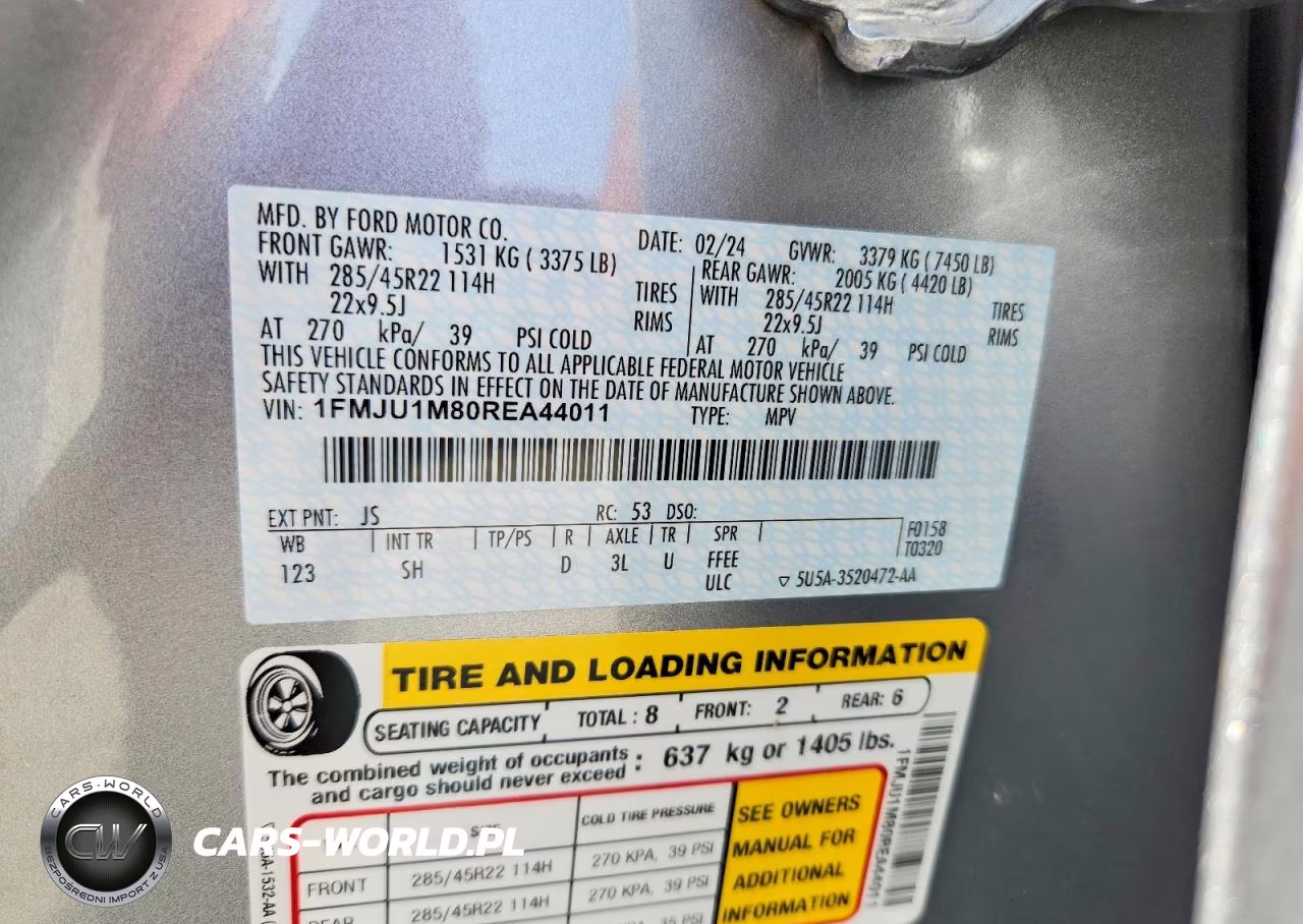 2024 Ford Expedition Platinum VIN:1FMJU1M80REA44011 - 14