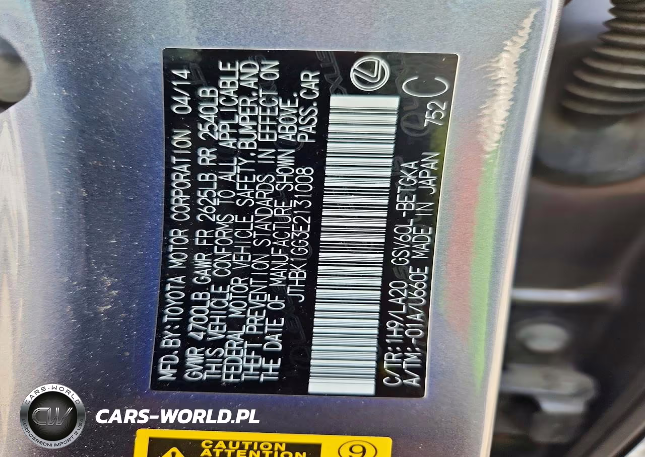 2014 Lexus Es 350 VIN:JTHBK1GG3E2131008 - 13