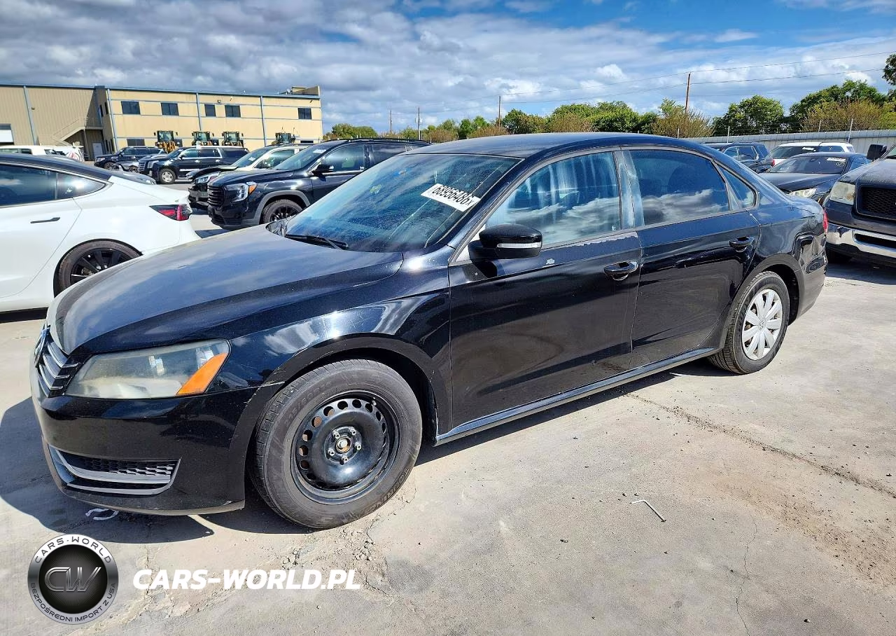 2012 Volkswagen Passat S VIN:1VWAP7A33CC075051 - 1