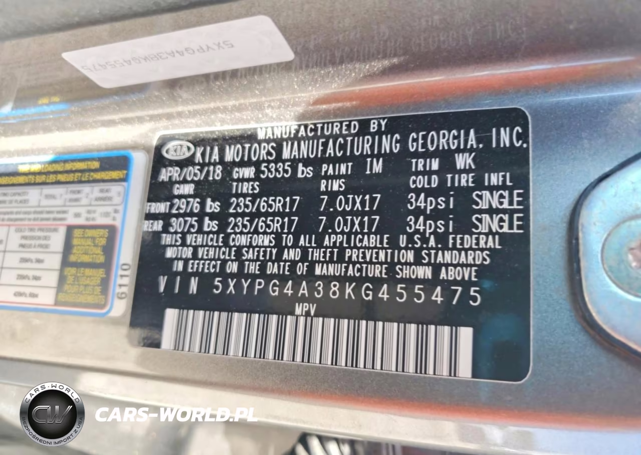 2019 Kia Sorento Lx VIN:5XYPG4A38KG455475 - 13