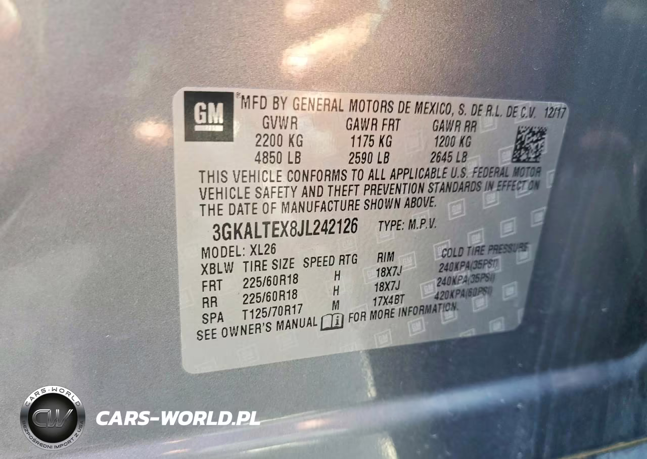 2018 GMC Terrain Sle VIN:3GKALTEX8JL242126 - 14