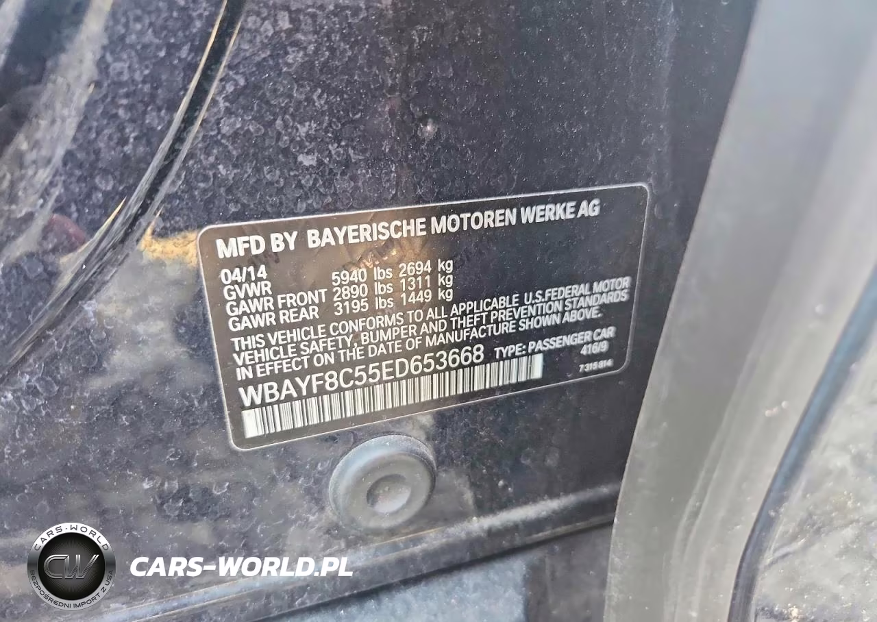2014 BMW Alpina B7 xDrive VIN:WBAYF8C55ED653668 - 12