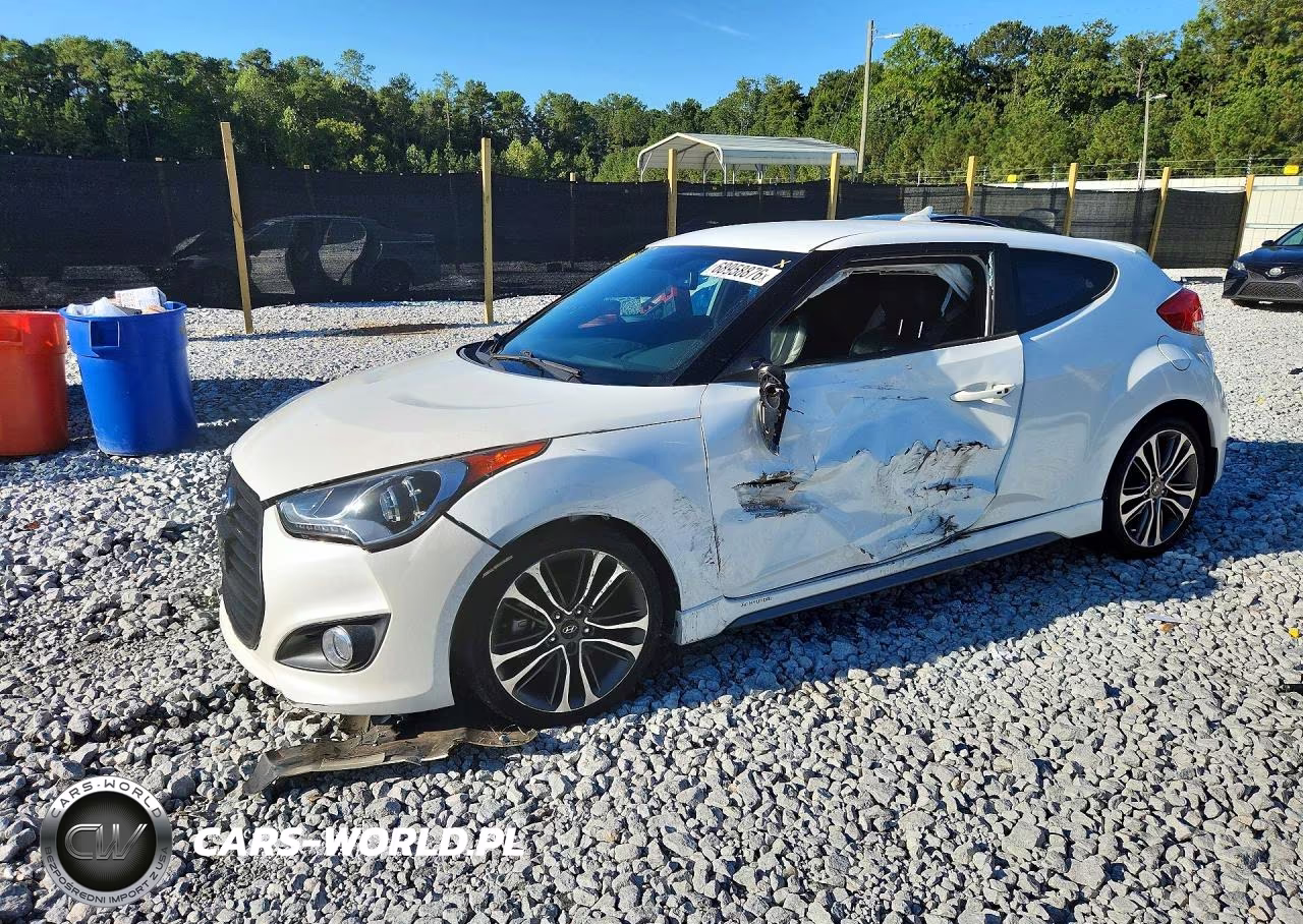 2016 Hyundai Veloster Turbo VIN:KMHTC6AE5GU275377 - 1