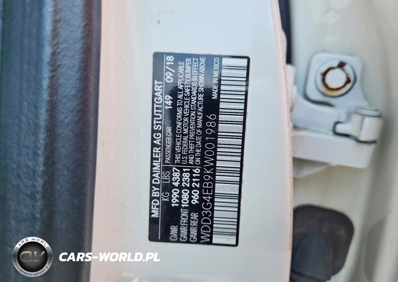 2019 Mercedes-Benz A 220 VIN:WDD3G4EB9KW001986 - 13