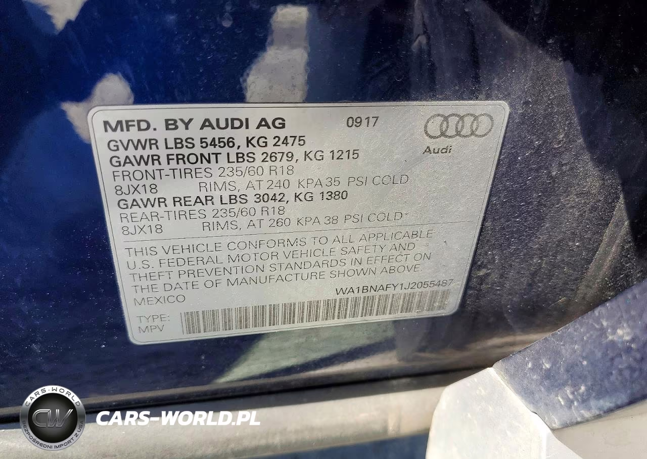 2018 Audi Q5 Premium Plus VIN:WA1BNAFY1J2055487 - 13