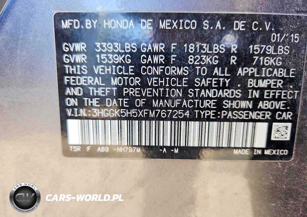 2015 Honda Fit Lx VIN:3HGGK5H5XFM767254 - 13