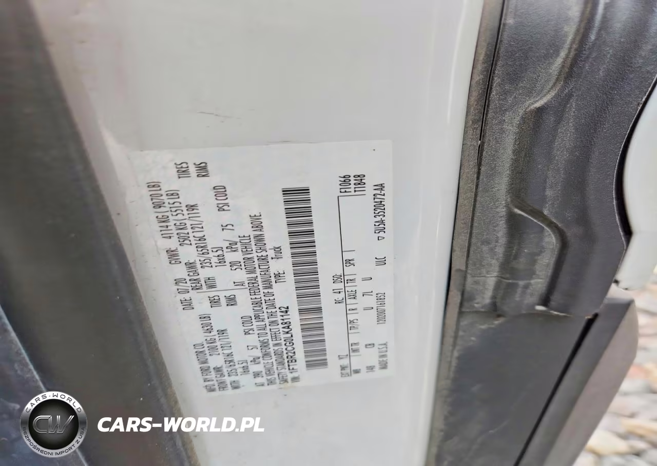 2020 Ford Transit T-250 Delivery Van VIN:1FTBR2CG0LKA81142 - 13