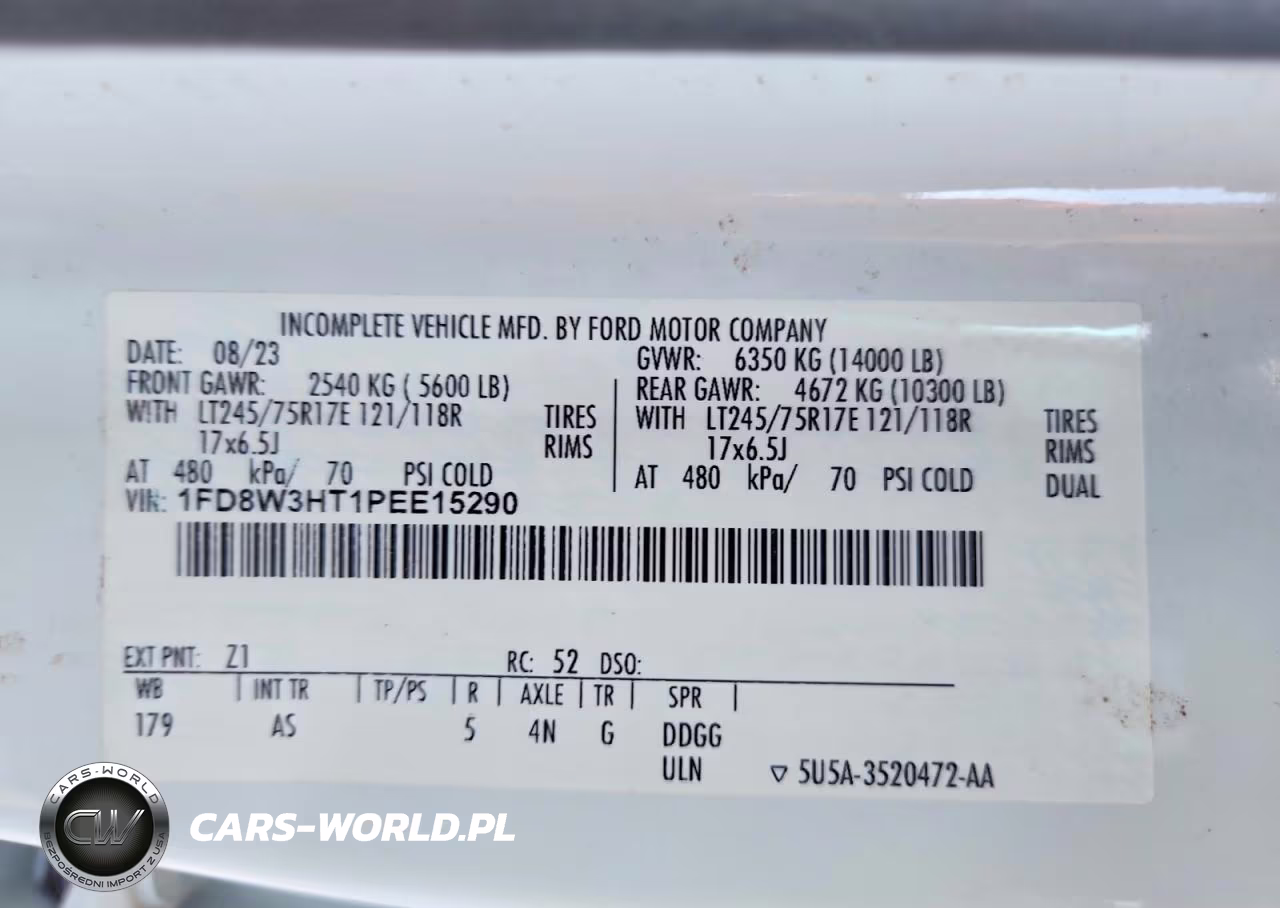 2023 Ford F-350 Pickup VIN:1FD8W3HT1PEE15290 - 12