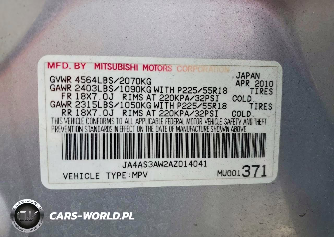 2010 Mitsubishi Outlander Se VIN:JA4AS3AW2AZ014041 - 13