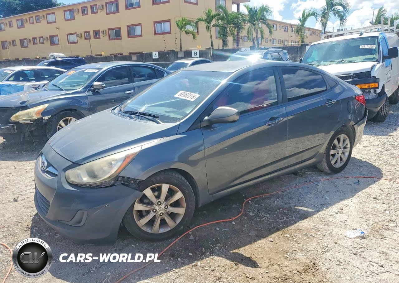 2012 Hyundai Accent Gls VIN:KMHCT4AE4CU213354 - 1