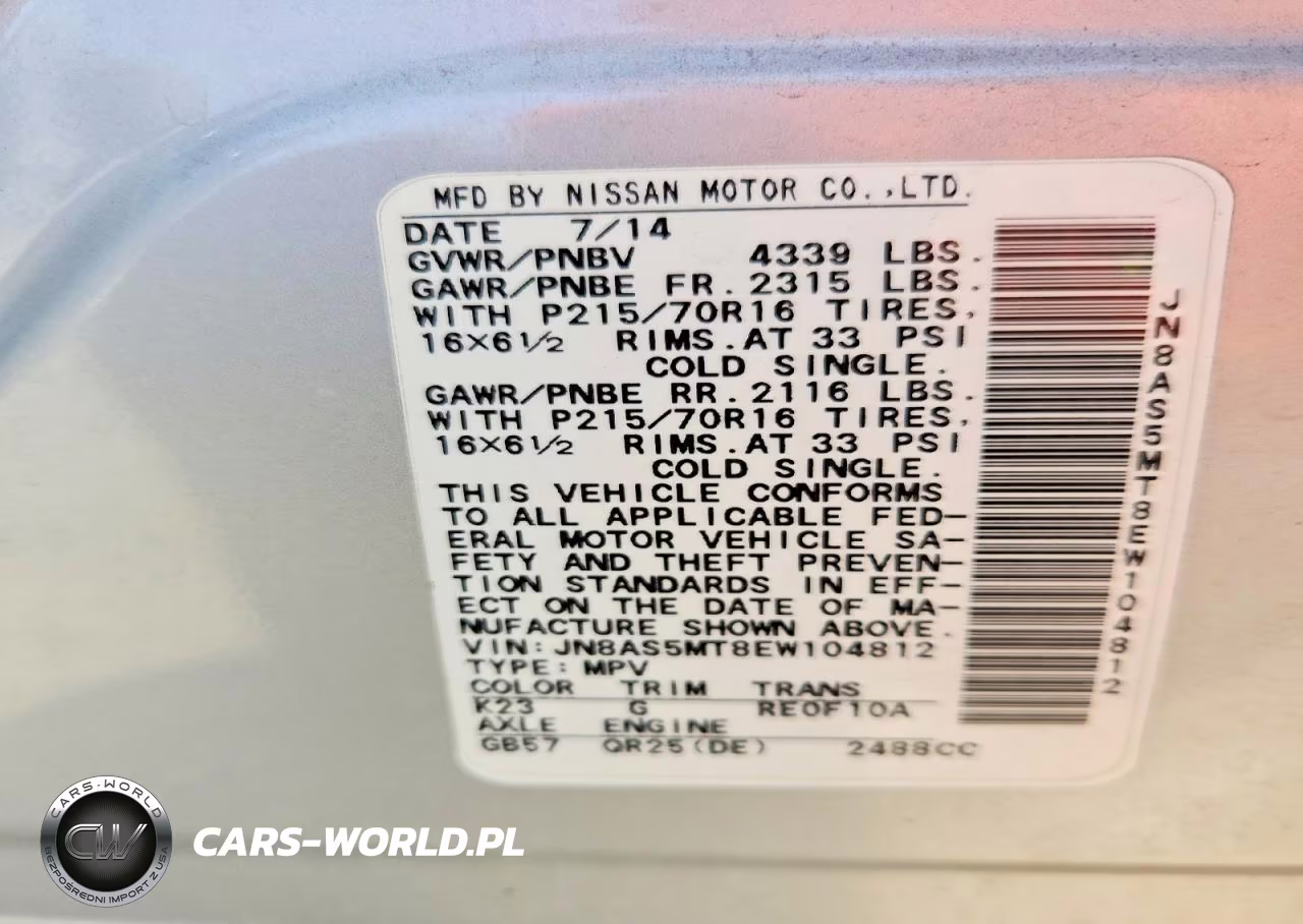 2014 Nissan Rogue Select S VIN:JN8AS5MT8EW104812 - 13