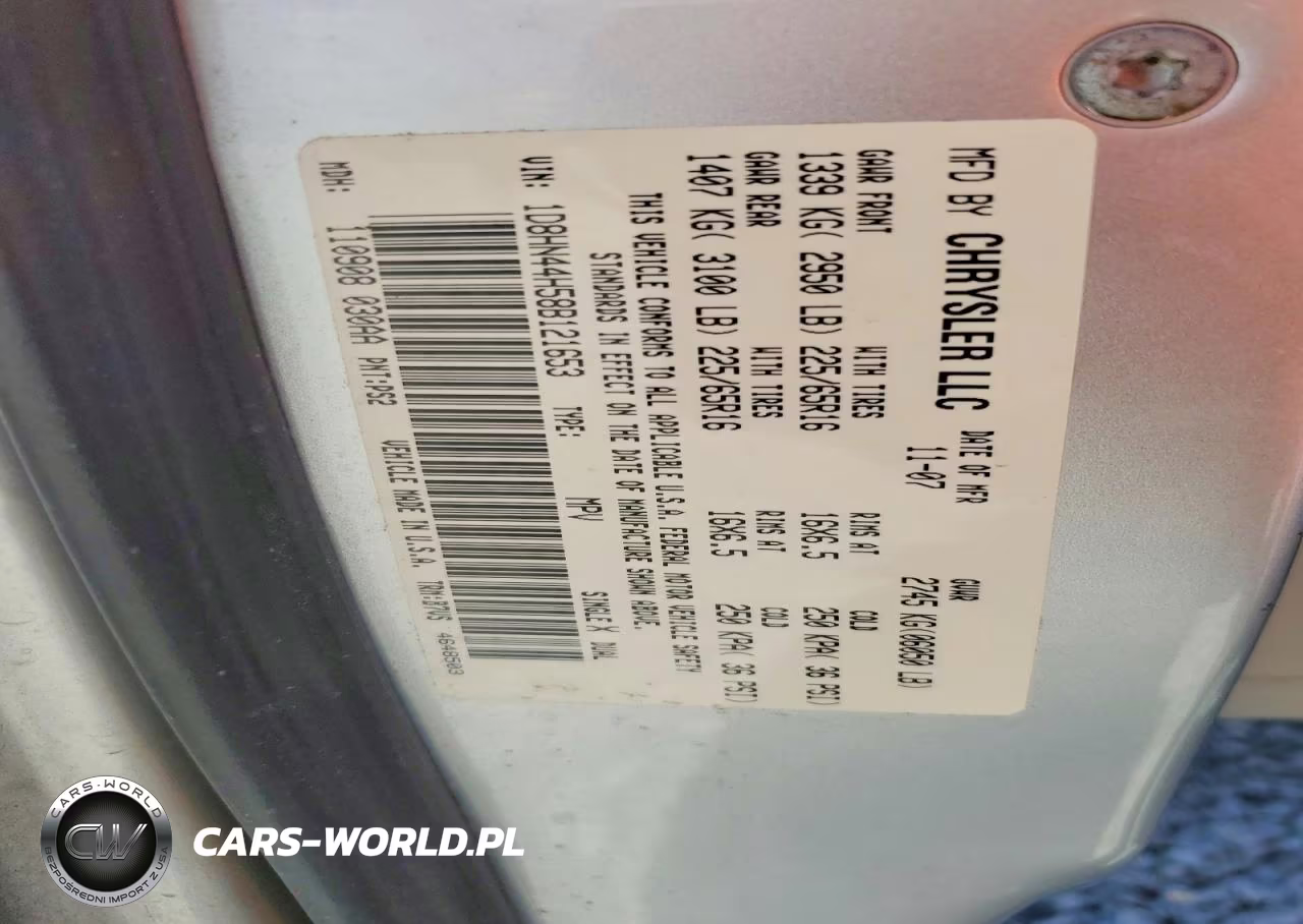 2008 Dodge Grand Caravan Se VIN:1D8HN44H58B121653 - 14